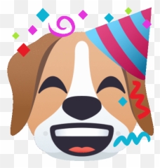 Time Dog Gif - Happy Emoji,Party Time Emoji