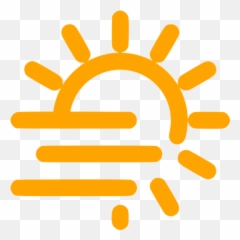 Orange Fog Day Icon - Free Orange Weather Icons Emoji,Sleet Emoji