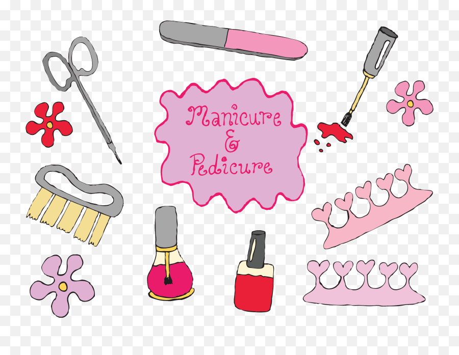 Manicure Clipart Manicure Pedicure Manicure Manicure - Dibujos De Manicura Y Pedicura Emoji,Emoji Pedicure
