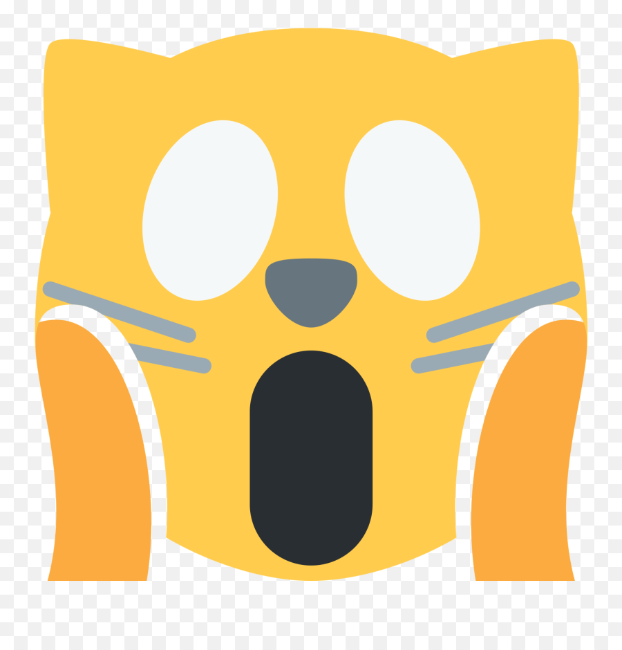 Weary Cat Face Emoji Meaning With Pictures From A To Z - Surprised Cat Emoji Png,Suprised Emoji