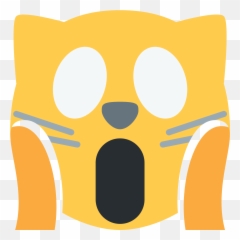 Weary Cat Face Emoji Meaning With Pictures From A To Z - Surprised Cat Emoji Png,Suprised Emoji