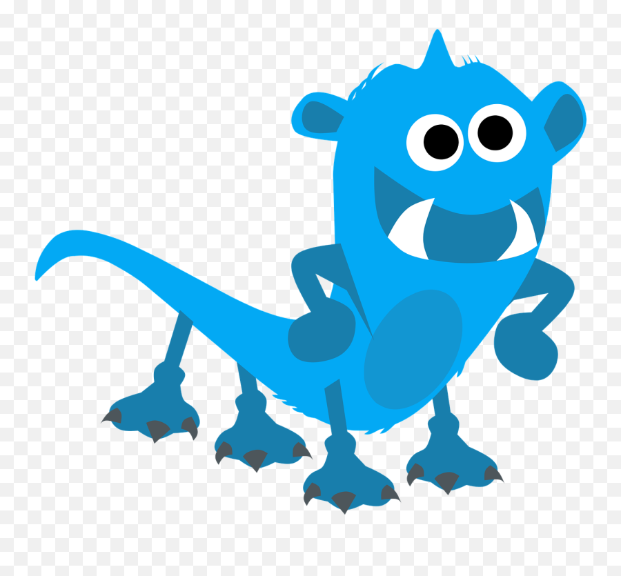 Monster Character Cartoon - Free Vector Graphic On Pixabay Dibujos Monstruos Emoji,Emotion Draining Monster