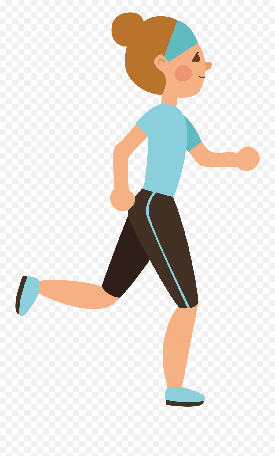 Download Adobe Illustrator Clip Art Running Man - Png Cartoon Person Running Clipart Emoji,Running Woman Emoji