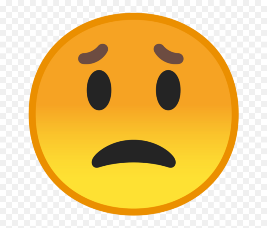 Mju Iot - Worried Face Emoji,M3 Emoticon