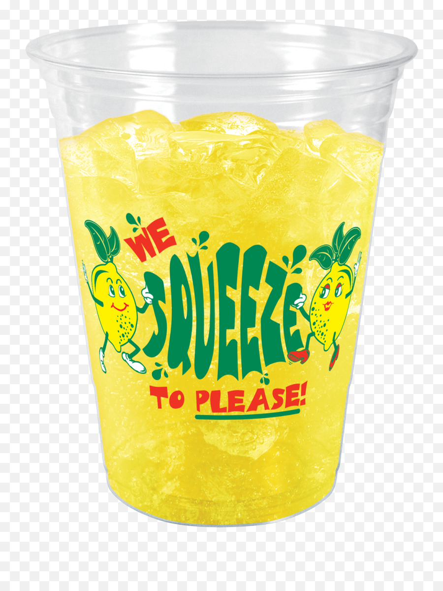 16oz Squeeze To Please Clear Cup - Highball Glass Emoji,Lemonade Emoji