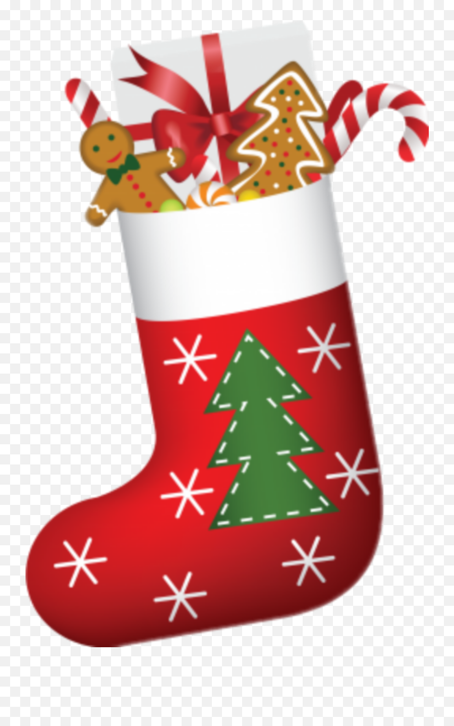 Christmas Stocking Sticker - Christmas Socks With Gifts Emoji,Christmas Stocking Emoji Png