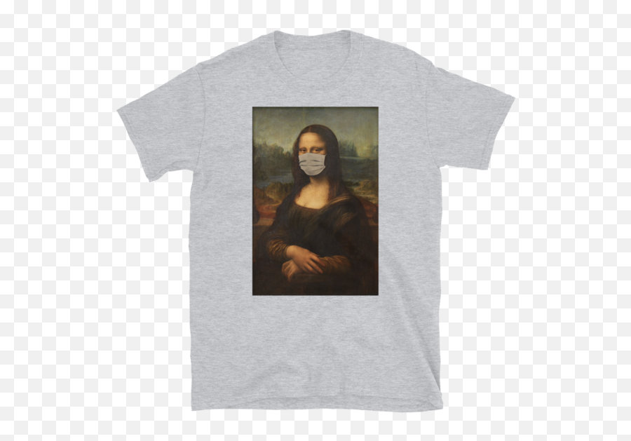 Funny Mona Lisa With Mask - Mona Lisa Off White Emoji,Realistic Emotion In The Mona Lisa