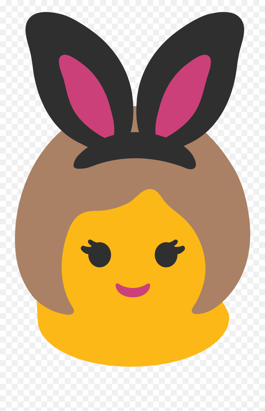 Emoji Clipart Bunny Emoji Bunny - Girl With Bunny Ears Emoji,Bunny Emoticon