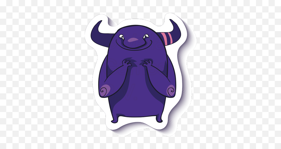 Crazy Purple Monster - Emotion High Temperature Emoji,Purple Monster Emojis