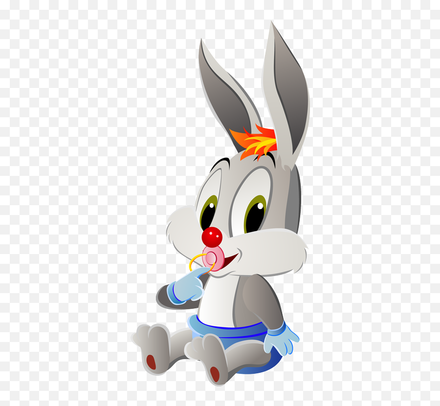 Looney Tunes Baby Caricatura De Bebé Historieta Graciosa - Cartoon Baby Bunny Png Emoji,Thumper Disney Emojis