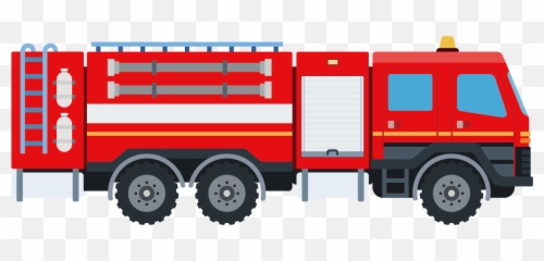 Red Fire Truck Vector Png Download - Equipment Is On A Fire Truck Emoji,Fire Emoji And Fire Truck Emoji