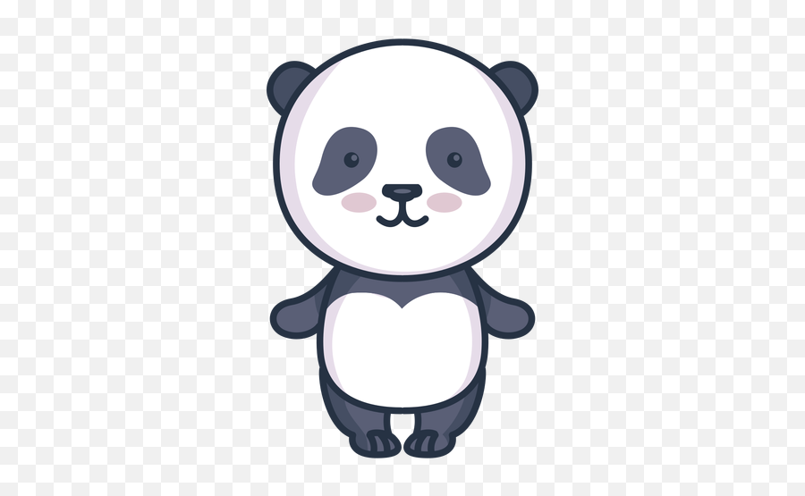 Cute Panda Character Transparent Png U0026 Svg Vector - Giant Panda Emoji,Panda Emotion Clipart