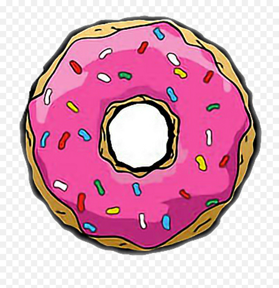 Rosquilla Dona Food Homer Homerosimpson Freetoedit - Donuts Donuts De Homer Simpson Emoji,Emoji Beanbag