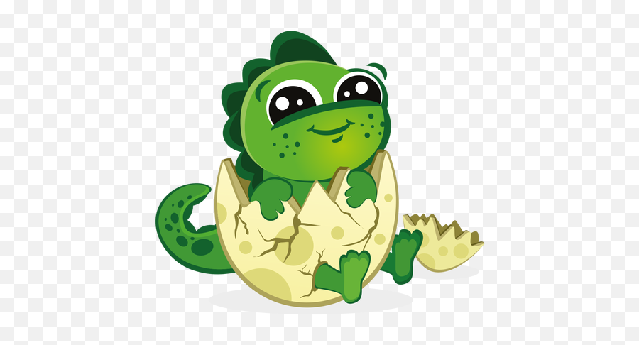 Gráficos De Huevo Para Descargar - Cartoon Baby Dinosaur Png Emoji,Huevos Decorados De Emojis