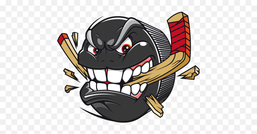 Traffic Thats Faster Than A Slap Shot - Cartoon Angry Hockey Puck Emoji,Hockey Mask Emoji