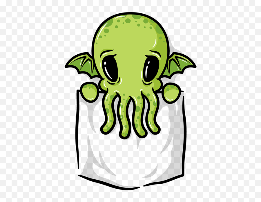 Cthulhu Face Transparent Background - Transparent Cute Cthulhu Emoji,Cthulhu Emoji