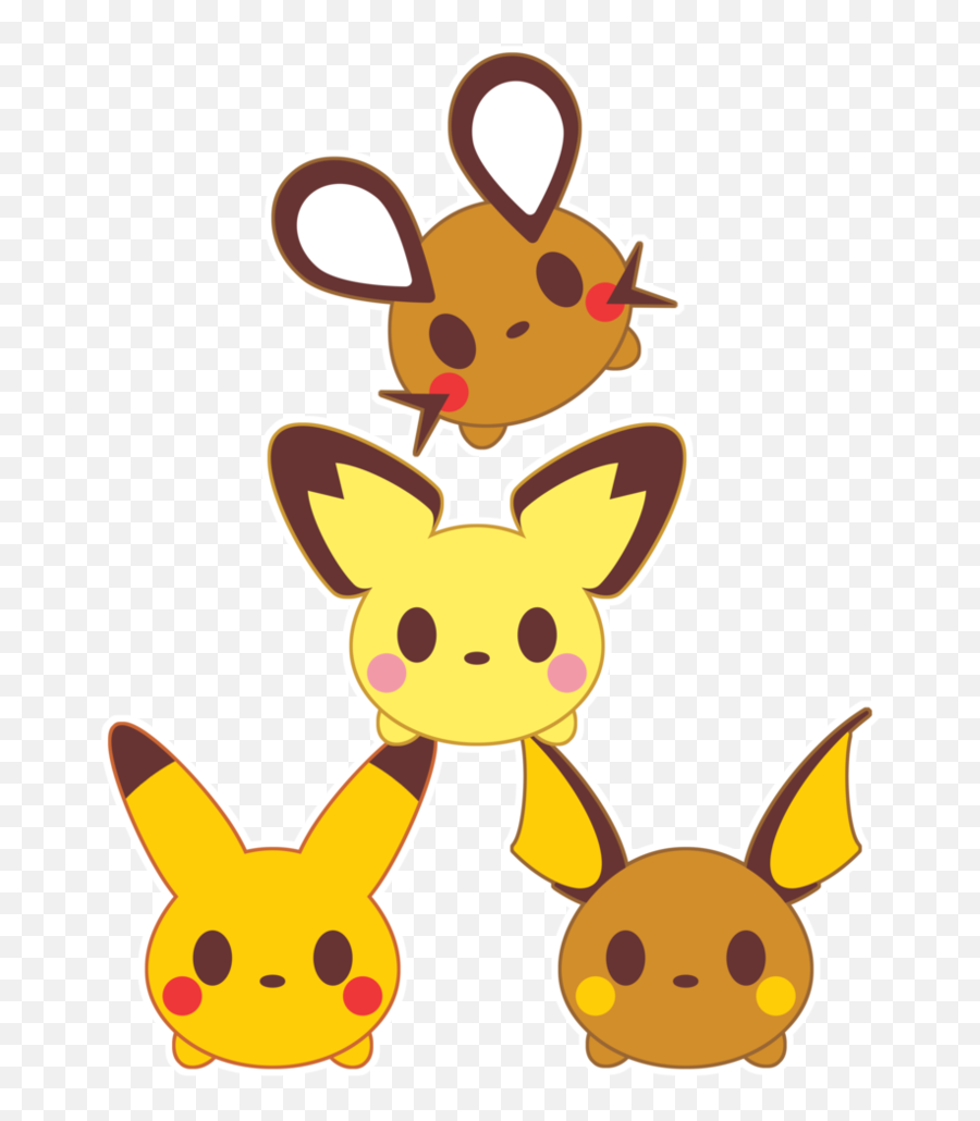 Tsum Tsum X Pika Family By Itachi Roxas - Pichu Pikachu Emoji,Tsum Tsum Emojis Blonde Girl From Emojis Blitz