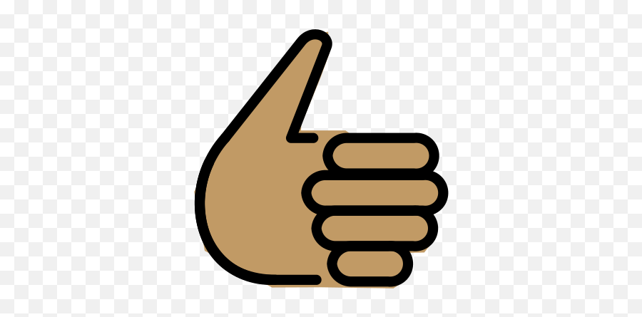 Hand With Thumbs Up Of Medium Skin Tone Emoji,Thumb Emoticon Twitter