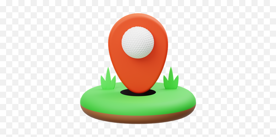 Premium Golf Birdie 3d Illustration Download In Png Obj Or Emoji,Green Circle With Hole Emoji