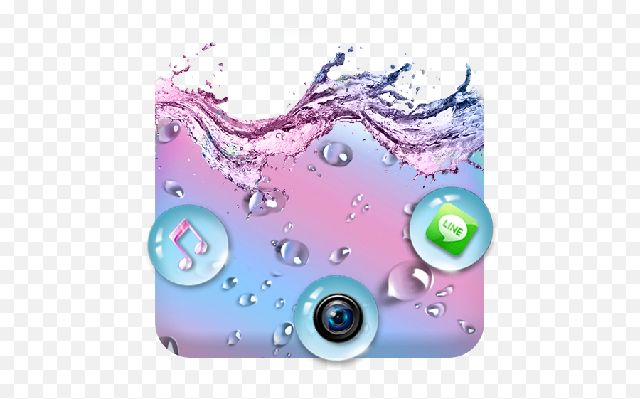Rainbow Waterdrop Themes Live Wallpapers - Google Play Water Emoji,Wet Emoji Background
