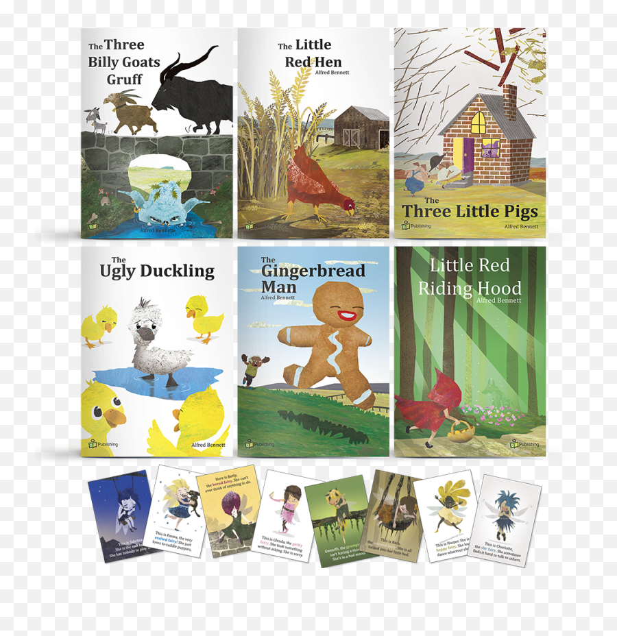 Fairy Tale Big Book Set Of 6 - Book Emoji,Children's Book About Emotions