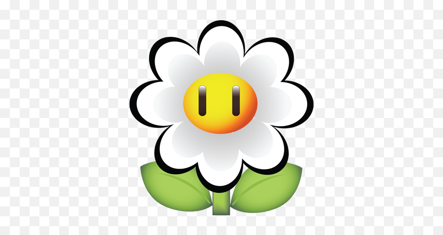 Download Margarita Flor Png Tenvinilo Vinilos Decorativos - Flores Mario Bros Png Emoji,Mario Emoticon