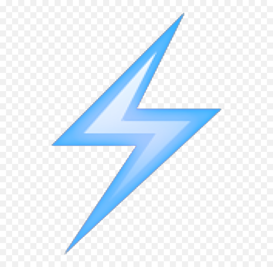 Lightning Emoji Lightningemoji Sticker - Cartoon Transparent Blue Lightning,Lightning Emoji