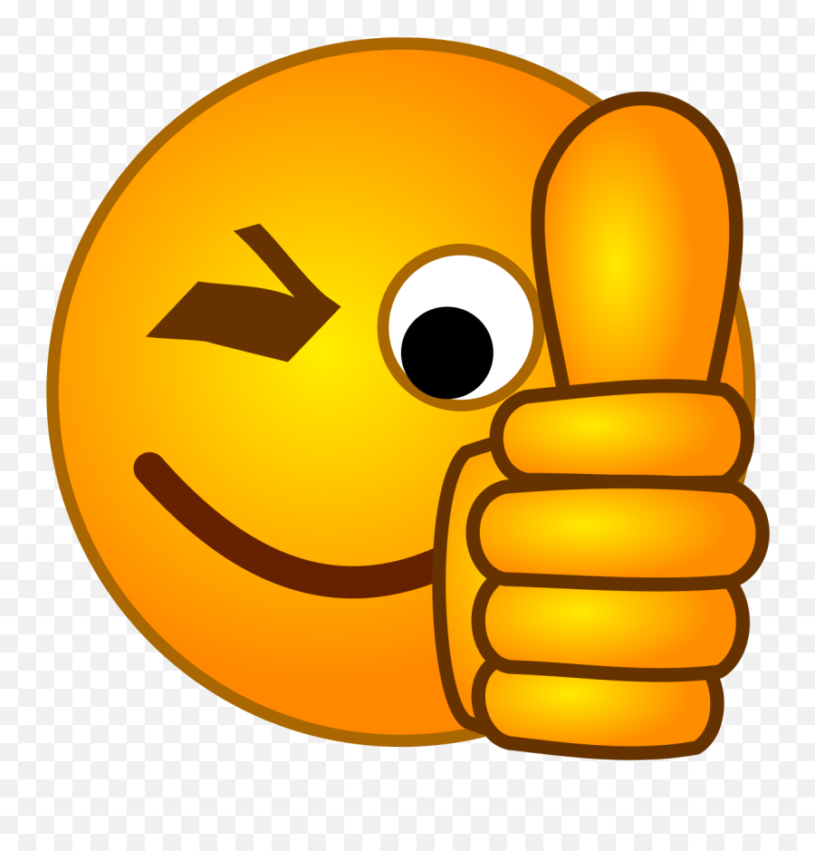 Smiley Clipart Thumbs Up Smiley Thumbs Up Transparent Free - Goed Gedrag Emoji,Kumpulan Emoticon