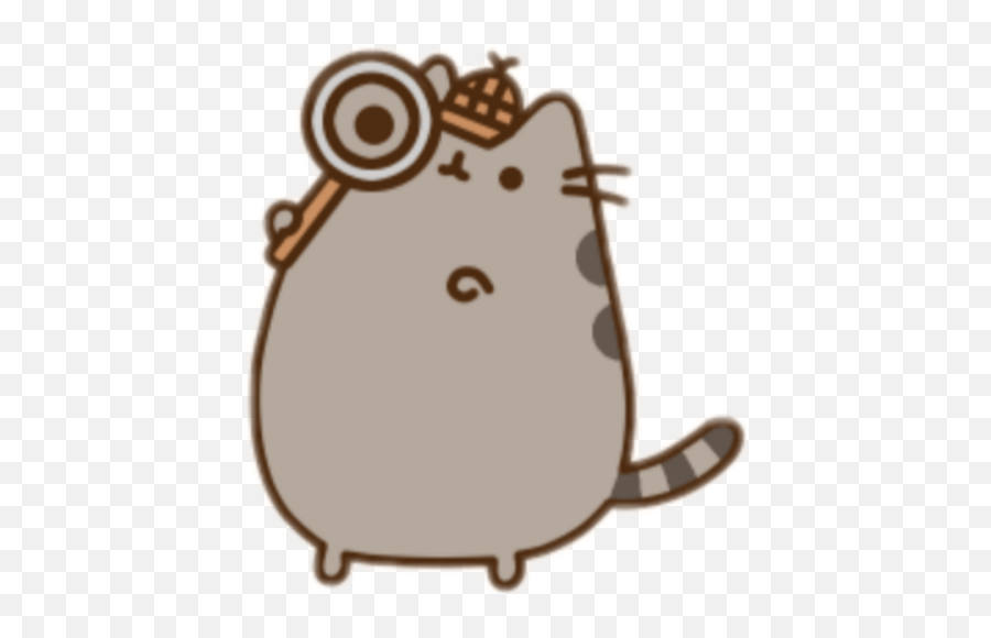 Sherlockholmes Pusheen Cat Cute Sticker By Wolf333 - Pusheen Gif Png Emoji,Sherlock Holmes Emoji