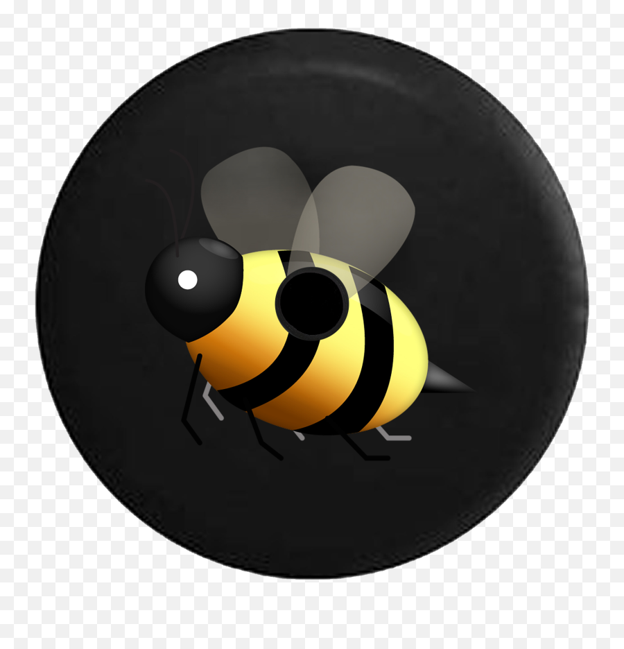 2018 2019 Wrangler Jl Backup Camera Honey Bee Text Emoji Spare Tire Cover For Jeep Rv 33 Inch - Walmartcom Bumblebee Jeep Tire Cover,Ukulele Emoji