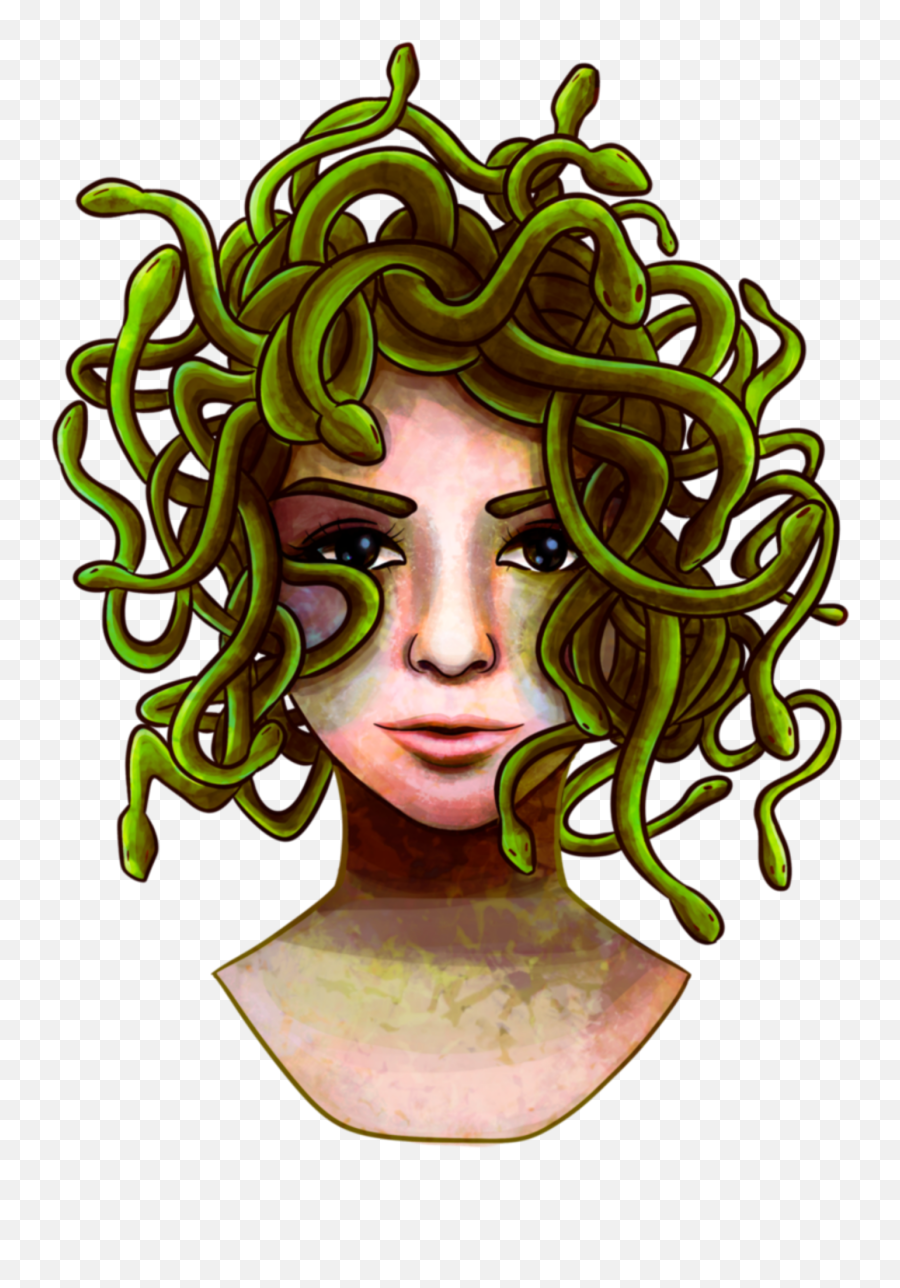 Mq Girl Snakes Medusa Sticker - Medusa Emoji,Medusa Emoji