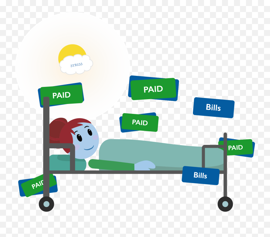 Costs Of Being In A Hospital Bed - Hospital Clipart Full Hospital Bill Stressed Png Emoji,Person In Bed Emoji