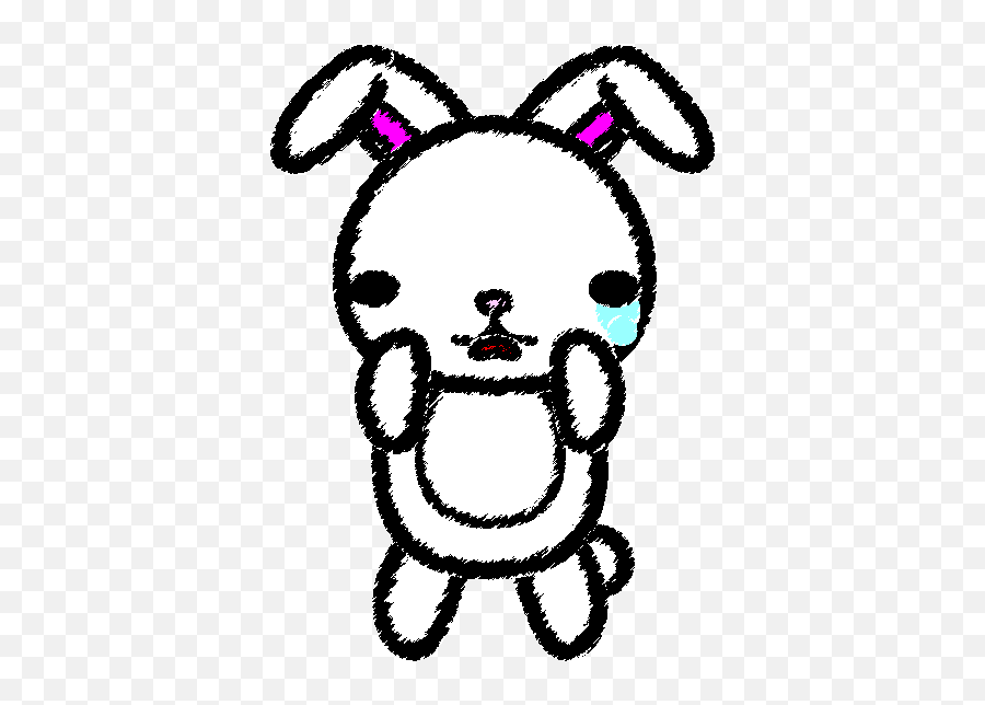 Hello Kitty Online Drawing Clip Art - Bunny Sad Png Download Emoji,Hello Kitty Emoji Outfit