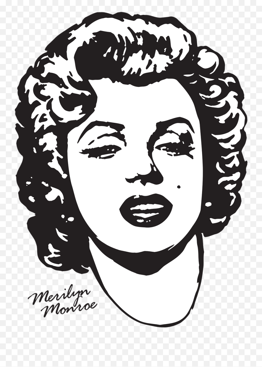 Marilyn Monroe Vector Png Transparent Cartoon - Jingfm Clipart Marilyn Monroe Sexy Emoji,Marilyn Monroe Emoji