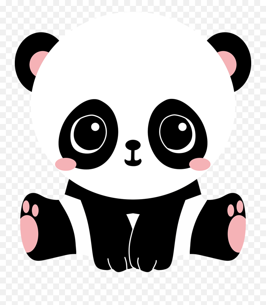 Kawaii Panda Emoji Panda Face Emotions Panda Public Domain - Panda Cute Cartoon Bear,Sad Panda Emoji
