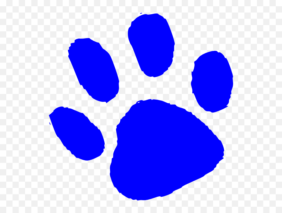 Blue Tiger Paw Clipart - Blue Tiger Paw Clipart Emoji,Tiger Bear Paws Emoji