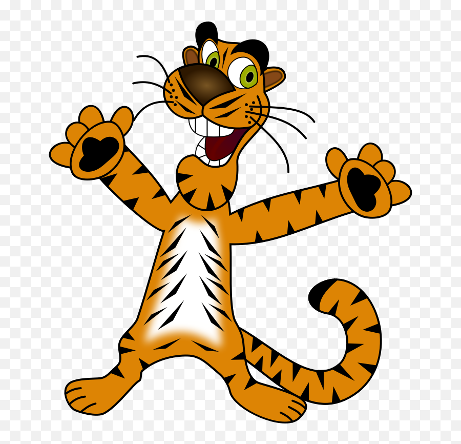 Free Photo Euphoric Tiger Happy Wild Wild Life Cat Nature - Ochrona Zwierzt W Polsce Emoji,Cat Tail Emotions