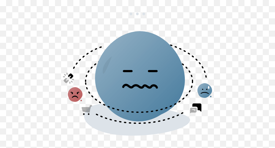 Sophia - Dot Emoji,Stressed Emoticon