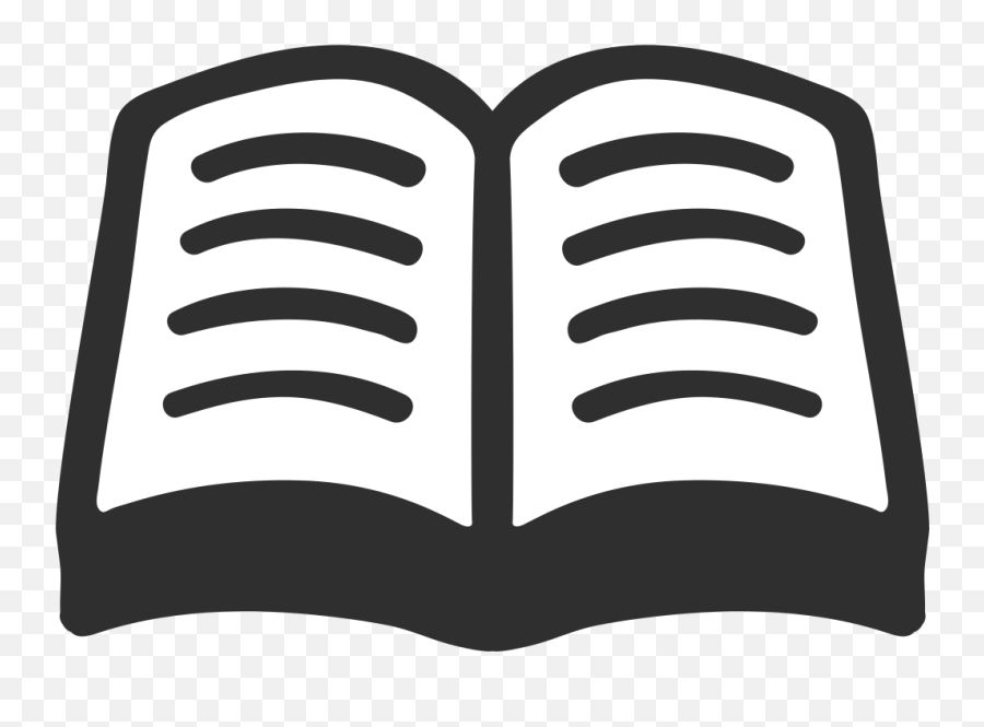 Book Emoji Black And White Clipart - Book Emoji Transparent Background,Bible Emoji