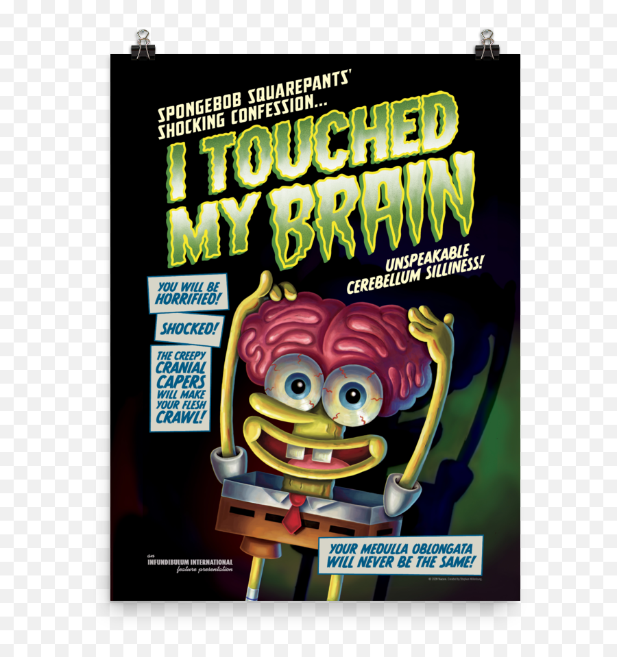 Official Spongebob Squarepants Merchandise Spongebob Shop - Spongebob Squarepants I Touched My Brain Emoji,Sponge Bob Emojis