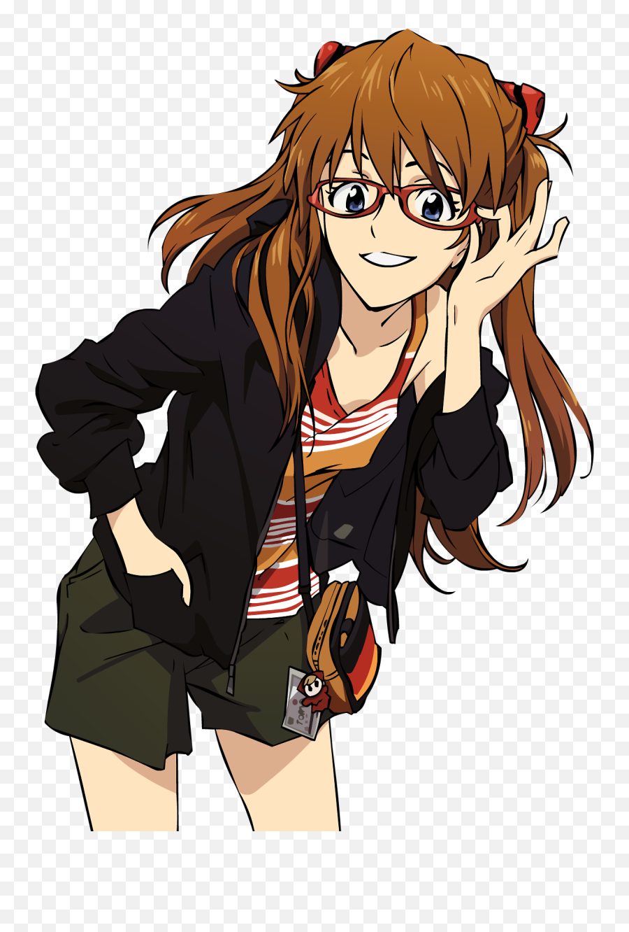 Neon Genesis Evangelion - Asuka With Glasses Evangelion Emoji,Evangelion Told Through Emojis