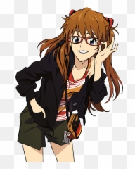 Neon Genesis Evangelion - Asuka With Glasses Evangelion Emoji,Evangelion Told Through Emojis