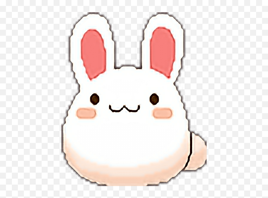 Kpop Rabitt Animal Cute Kawaii Sticker - Soft Cute Png Gif Emoji,Kawaii Pet Text Emojis