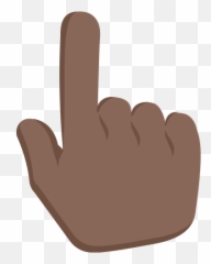Dorso Da Mão Com Dedo Indicador Apontando Para Cima - Hand Emoji,Emojis Legais