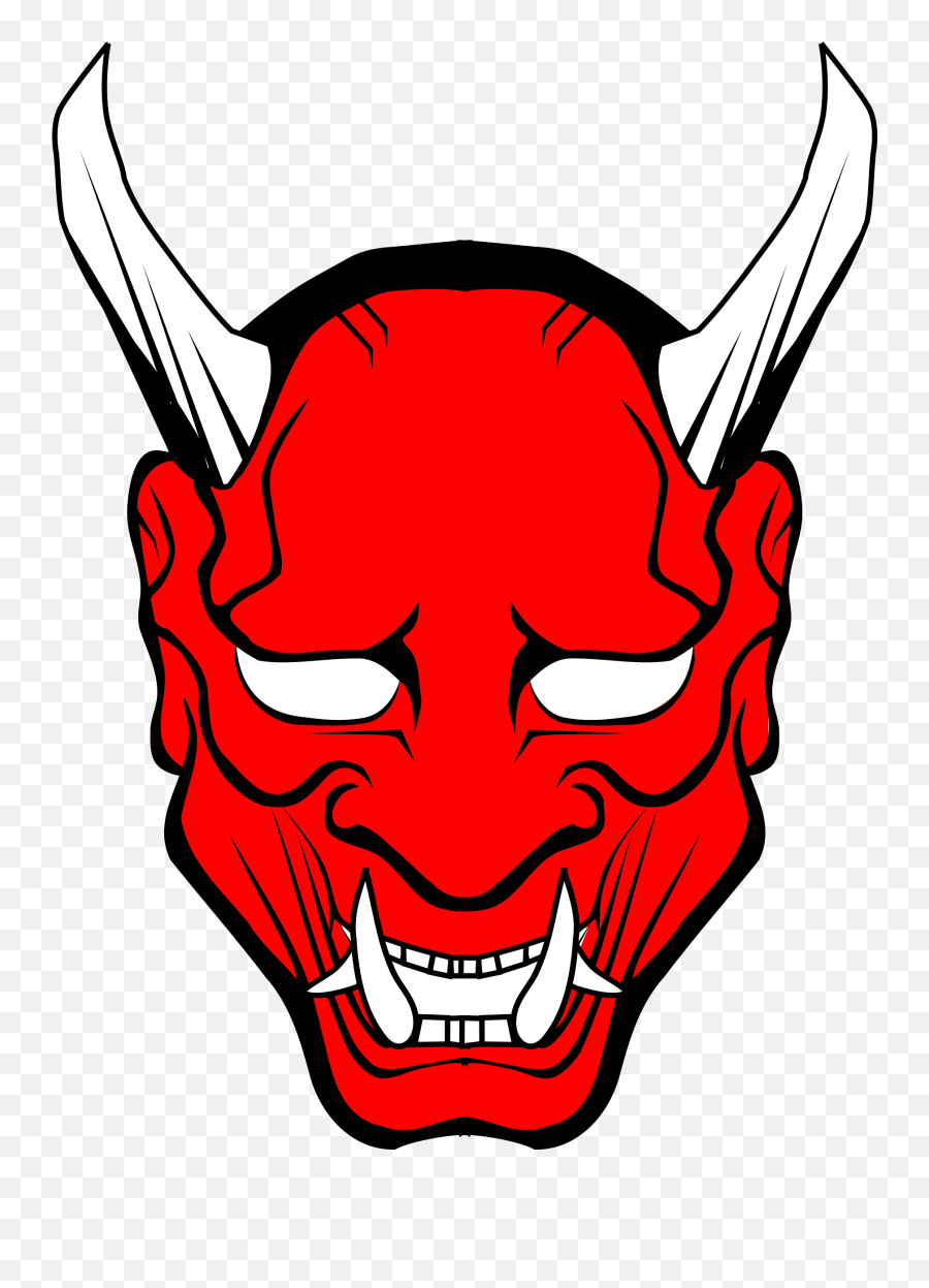 Oni Mask Png Photos Png Svg Clip Art For Web - Download Japanese Demon Mask Png Emoji,Crying Laughing Emoji Mask