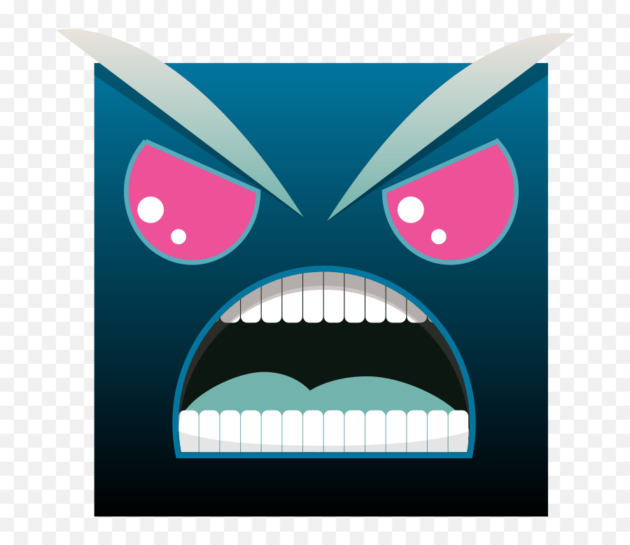 Free Clipart Angry Square Intergrapher Emoji,Angry Kawaii Emoticon