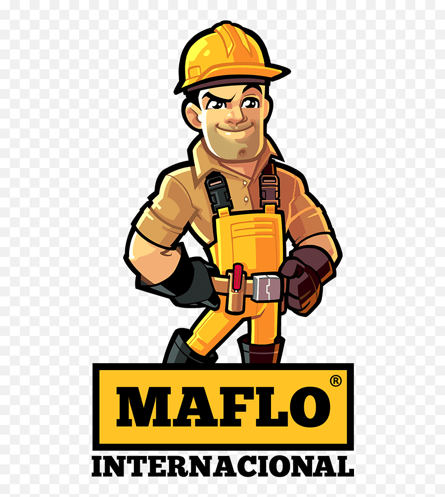 Construction Mascot Design Security Logo Logo Character Emoji,Remodeling Worker Emoticon