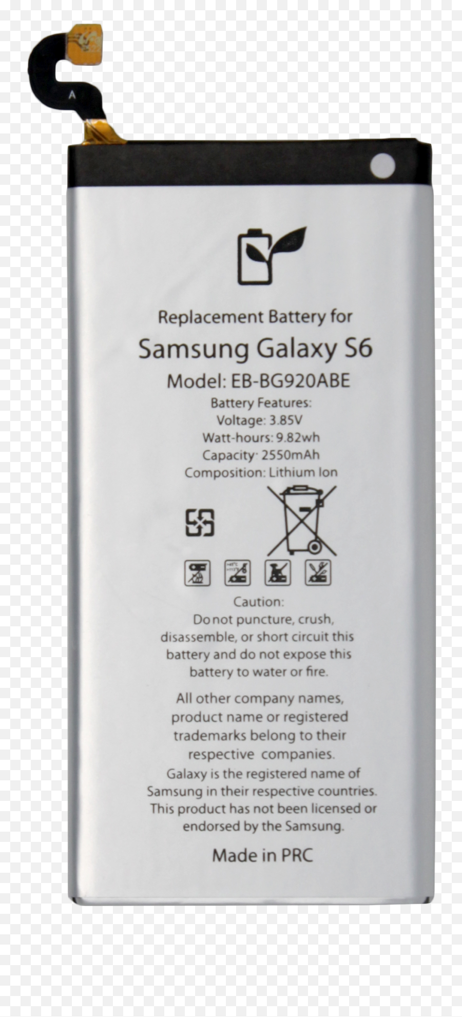 Cooligg Oem Galaxy S6 Edge Battery 2500mah Li - Ion Builtin Emoji,Samsung S6 Changing Words To Emojis