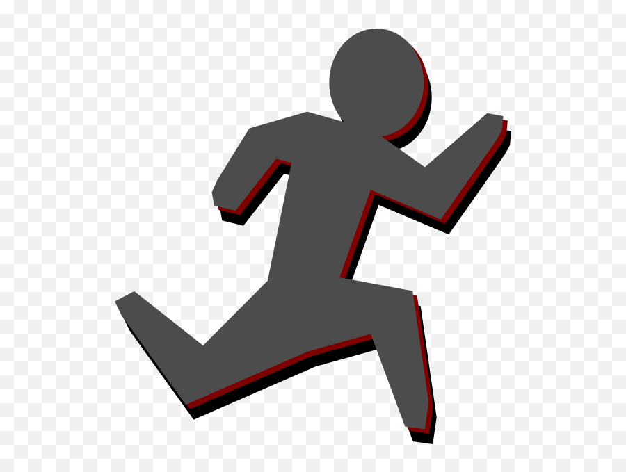 Awesome Running Man Clip Art - Drawing Of A Stick Man Emoji,Stick Man Emoji