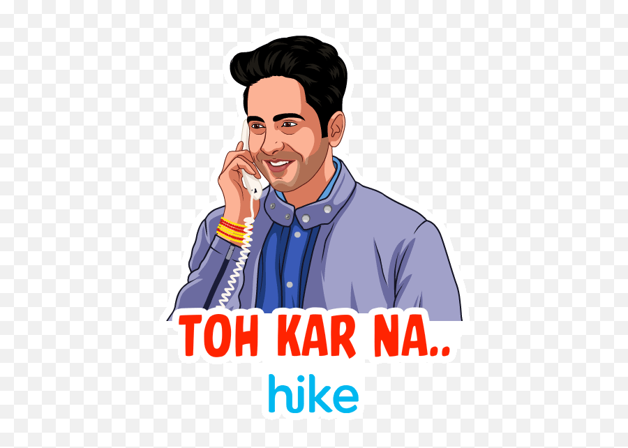 Hike Sticker Chat Brings Ayushmann Khurrana U0026 Nushrat Emoji,Emotion Movie Girl Gif